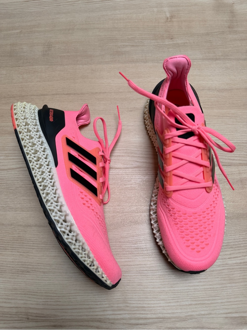 ADIDAS Ultra 4DFWD beam pink + black GV9063 coral fusion / men's 9 NWOB - Picture 4 of 12